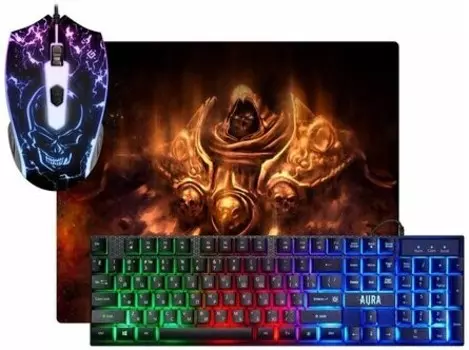 Комплект мыши и клавиатуры Defender Aura MKP-117 черный (52117)