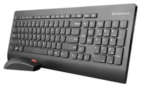 Комплект мыши и клавиатуры Lenovo Combo 510 черный (GX30N81780)