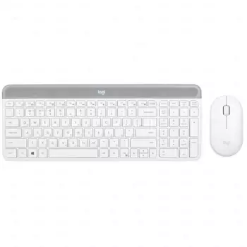 Комплект мыши и клавиатуры Logitech Combo MK470 белый (920-009207)