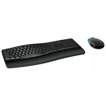 Комплект мыши и клавиатуры Microsoft Sculpt Comfort Desktop черный (L3V-00017)