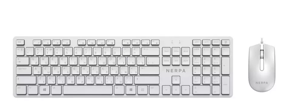 Комплект мыши и клавиатуры Nerpa NRP-MK150-W-WHT