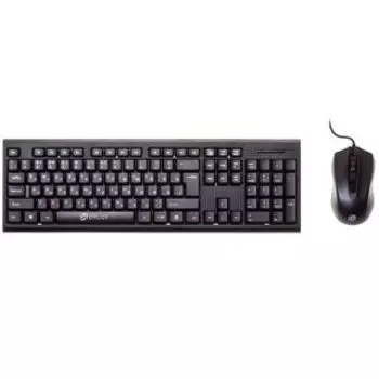 Комплект мыши и клавиатуры Oklick 620M черный