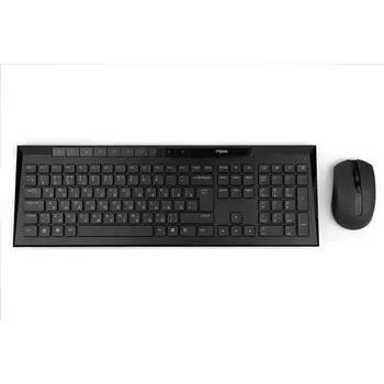 Комплект мыши и клавиатуры Rapoo 8210M черный