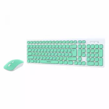 Комплект мыши и клавиатуры Smartbuy ONE SBC-250288AG-WG бело-зеленый