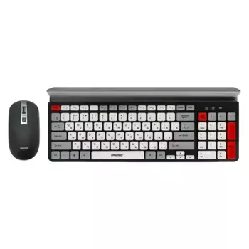 Комплект мыши и клавиатуры SmartBuy SBC-201359AG-KW черно-серо-белый