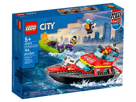 Конструктор Lego City Пожарная спасательная лодка (60373)