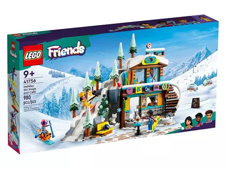Конструктор Lego Friends Каникулы: Лыжная трасса и кафе (41756)