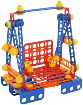 Конструктор Полесье Изобретатель-Качели N1 (109 элементов) (55095)