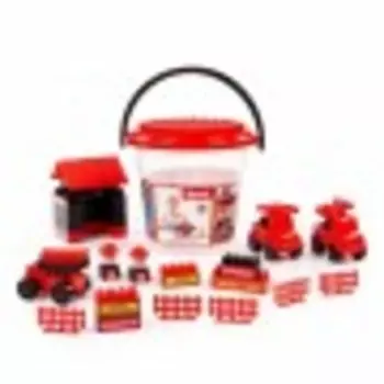 Конструктор Полесье MAMMOET (60 элементов) в ведёрке (93165)