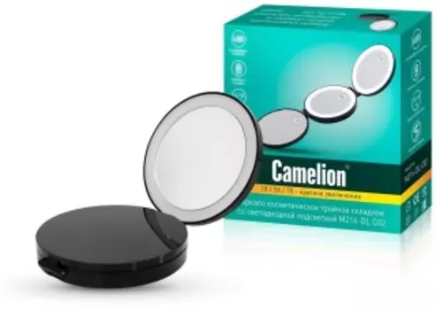 Косметическое зеркало Camelion M216-DL черный