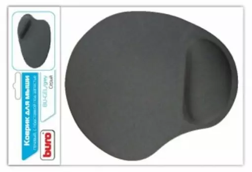 Коврики для мыши Buro BU-GEL серый