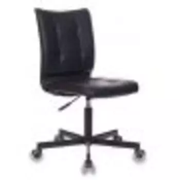 Кресло Бюрократ CH-330M/BLACK без подлокотников черный иск. кожа