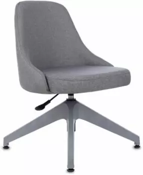 Кресло Бюрократ CH-340GLZ серый 38-404 крестов.4-луч. пластик серый