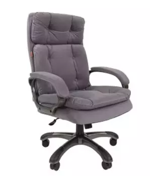 Кресло Chairman 442 ткань T-53 серый