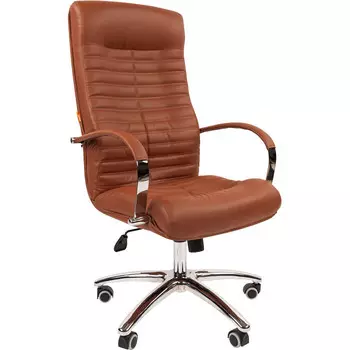 Кресло Chairman 480 экокожа Terra 111 коричневый N