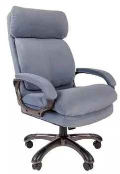 Кресло Chairman 505 экопремиум серый черный пластик