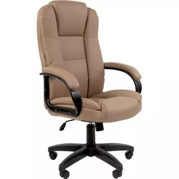 Кресло Chairman 600LT чер.пласт экопремиум бежевый
