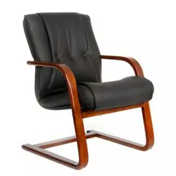 Кресло Chairman 653V черная кожа