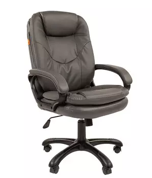 Кресло Chairman 668 экопремиум серый черный пластик