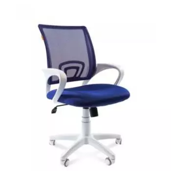 Кресло Chairman 696 белый пластик TW-10/TW-05 синий