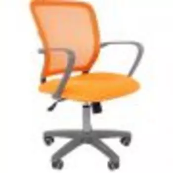 Кресло Chairman 698 серый пластик TW оранжевый