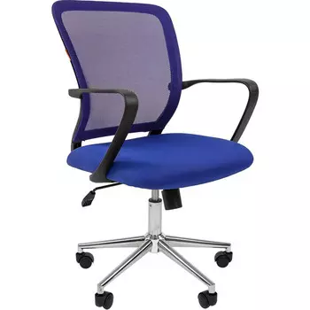 Кресло Chairman 698 TW-05 синий хром new