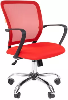 Кресло Chairman 698 TW-69 красный хром new