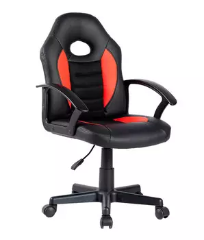 Кресло Chairman CH111 экокожа, черно-красный