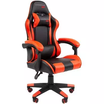 Кресло Chairman CH29 экокожа, черно-красный