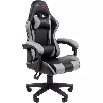 Кресло Chairman CH29 экокожа, черно-серый