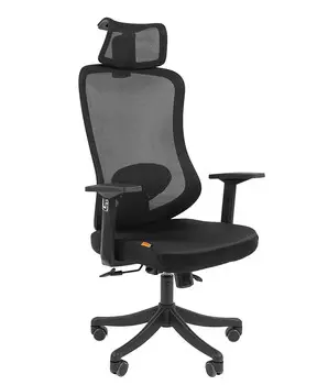 Кресло Chairman CH563 черный пластик, черный