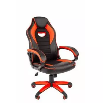 Кресло Chairman game 16 черный/красный