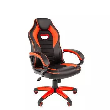 Кресло Chairman game 16 черный/красный