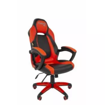 Кресло Chairman game 20 экопремиум черный/красный