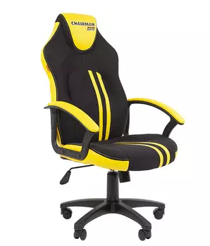 Кресло Chairman game 26 черн.желтый New