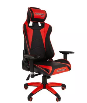 Кресло Chairman game 44 черный/красный