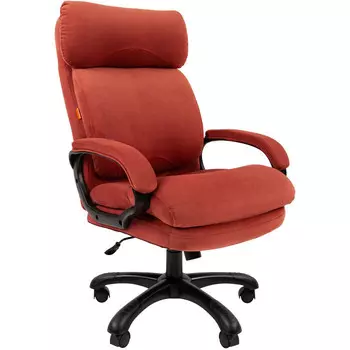 Кресло Chairman Home 505 ткань Т-28 коралл черный пластик