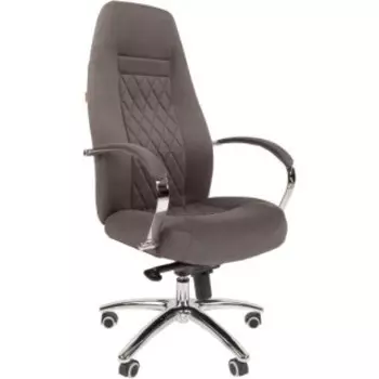 Кресло Chairman Home 950 ткань Т-55 серый