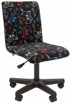 Кресло Chairman Kids 109 ткань GAME черный пластик