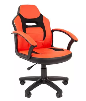 Кресло Chairman Kids 110 экопремиум черный/красный