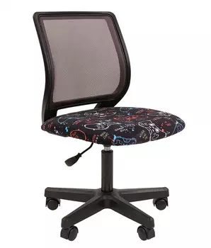 Кресло Chairman Kids 112 ткань GAME/TW-01 черный пластик