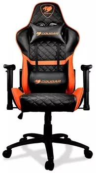 Кресло Cougar Armor One эко.кожа черный/оранжевый