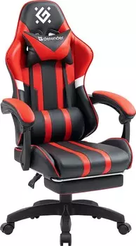 Кресло Defender COLRAN BLACK/RED (64025)