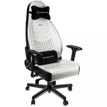 Кресло Noblechairs ICON PU Leather / white/black (NBL-ICN-PU-WBK)