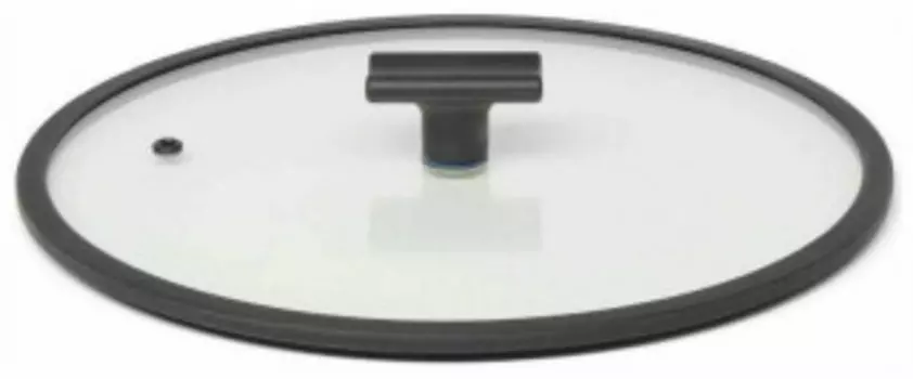 Крышка для посуды TVS Brillante induction с силиконовым ободом 24см (9465124003N001)