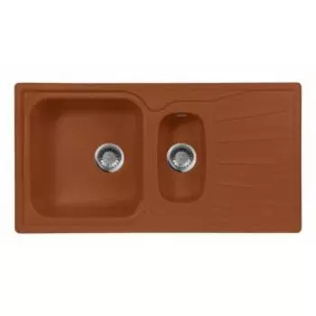 Кухонная мойка АкваГранитЭкс M-09K терракот