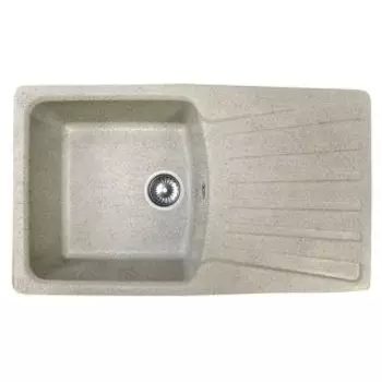 Кухонная мойка АкваГранитЭкс M-12 бежевый