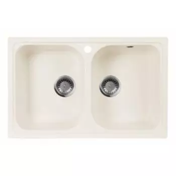 Кухонная мойка АкваГранитЭкс M-15 белый