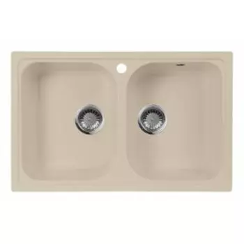 Кухонная мойка АкваГранитЭкс M-15 бежевый