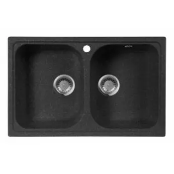 Кухонная мойка АкваГранитЭкс M-15 черный